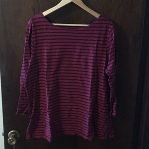 Striped 3/4 length sleeves